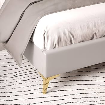 Amazon.com: Gnrolaz Queen Bed Frame with Headboard, Queen